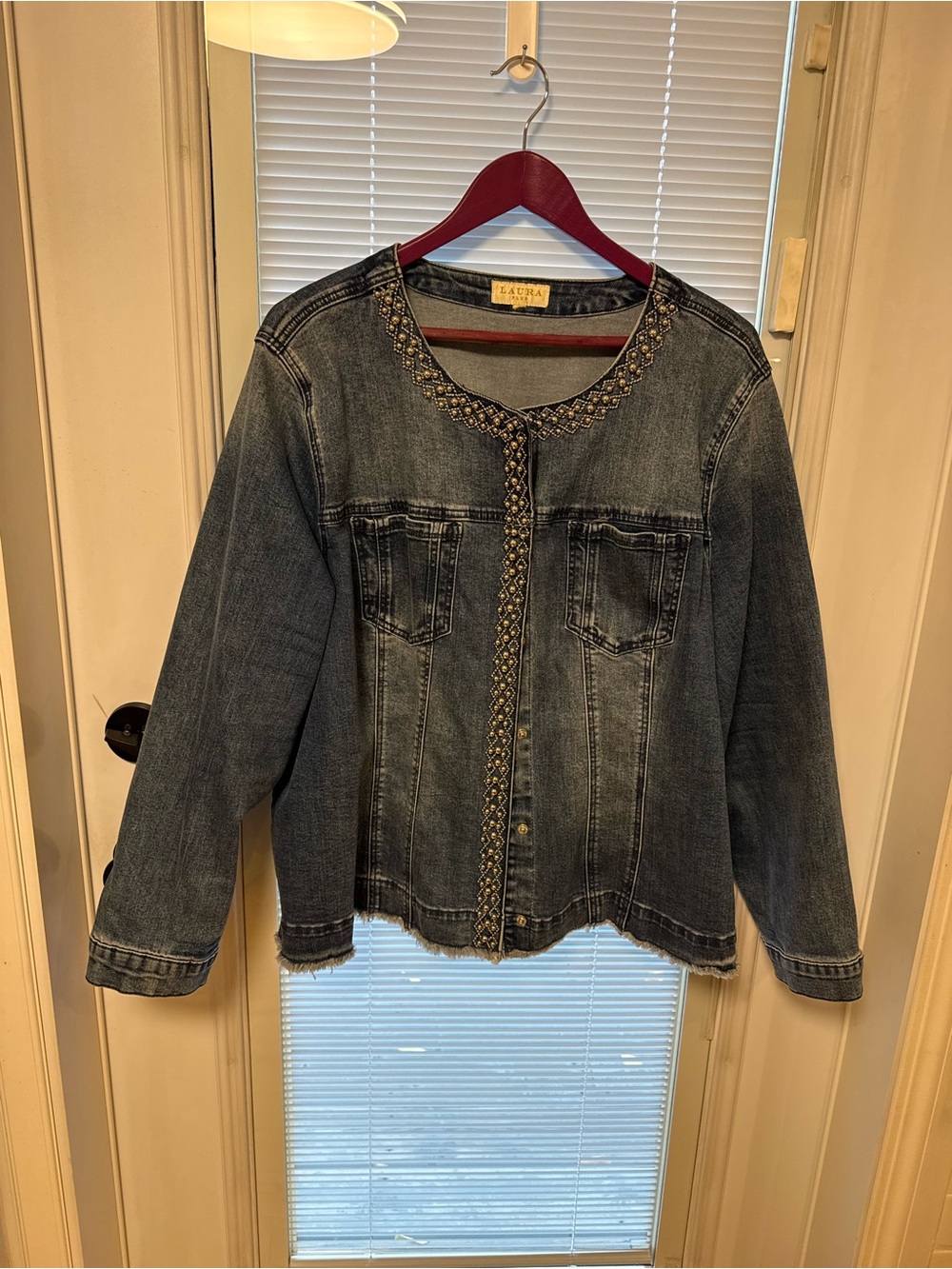 Laura Jean Jacket with Embellished Trim